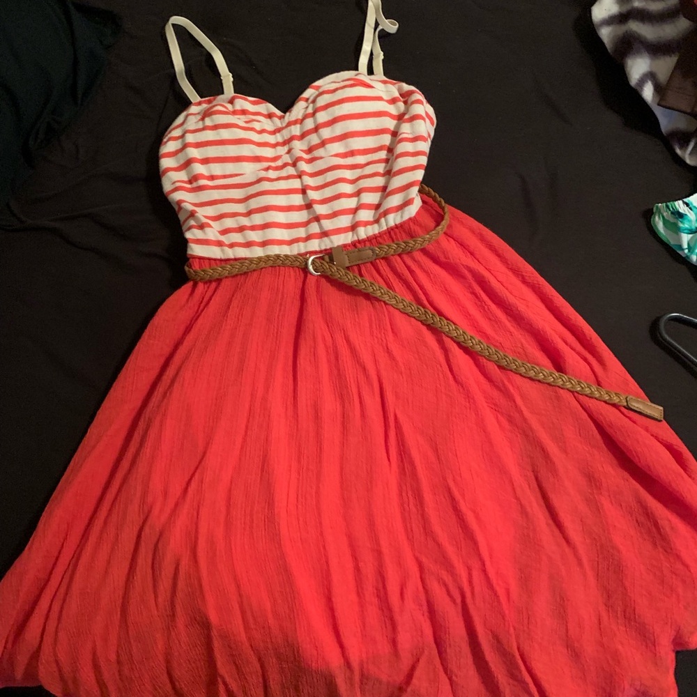 Short flowy summer dress.